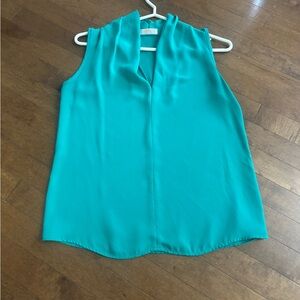 Women's Sleeveless Teal Top